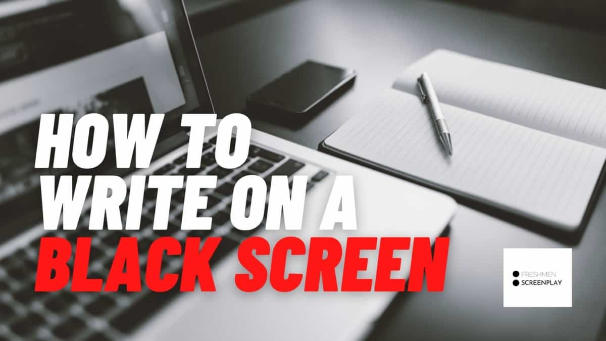 how to write on a black screen