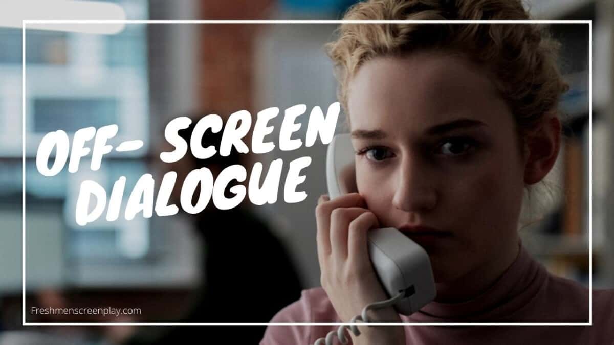 Off-screen in screenplays