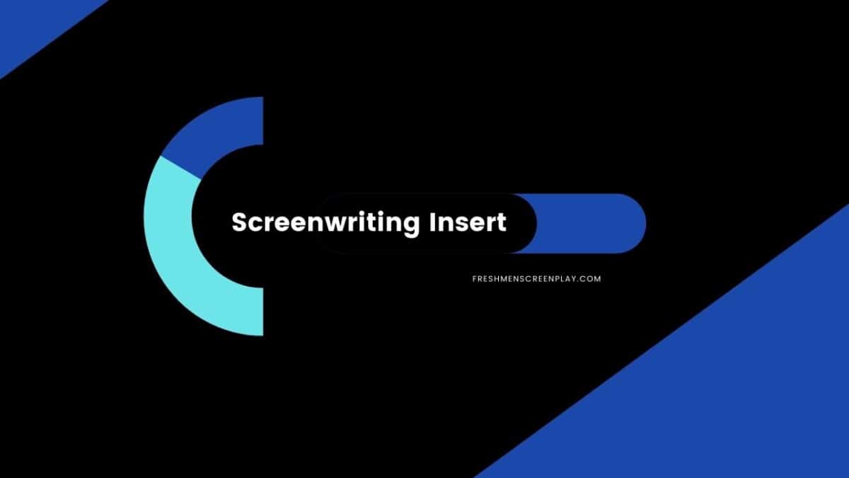 Screenwriting Insert